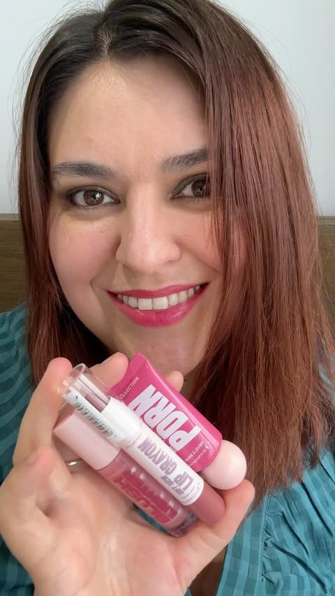Instagram post by @glow_with_ania for Collection Cosmetics. Caption reads: [...] and swatches 💋 Thank you so much....