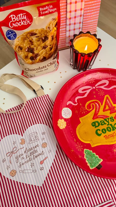 Instagram post by @allyblaireco for Betty Crocker. Caption reads: DAY 9: Kitchen Sink Cookies 🍪 🥨 more is always....