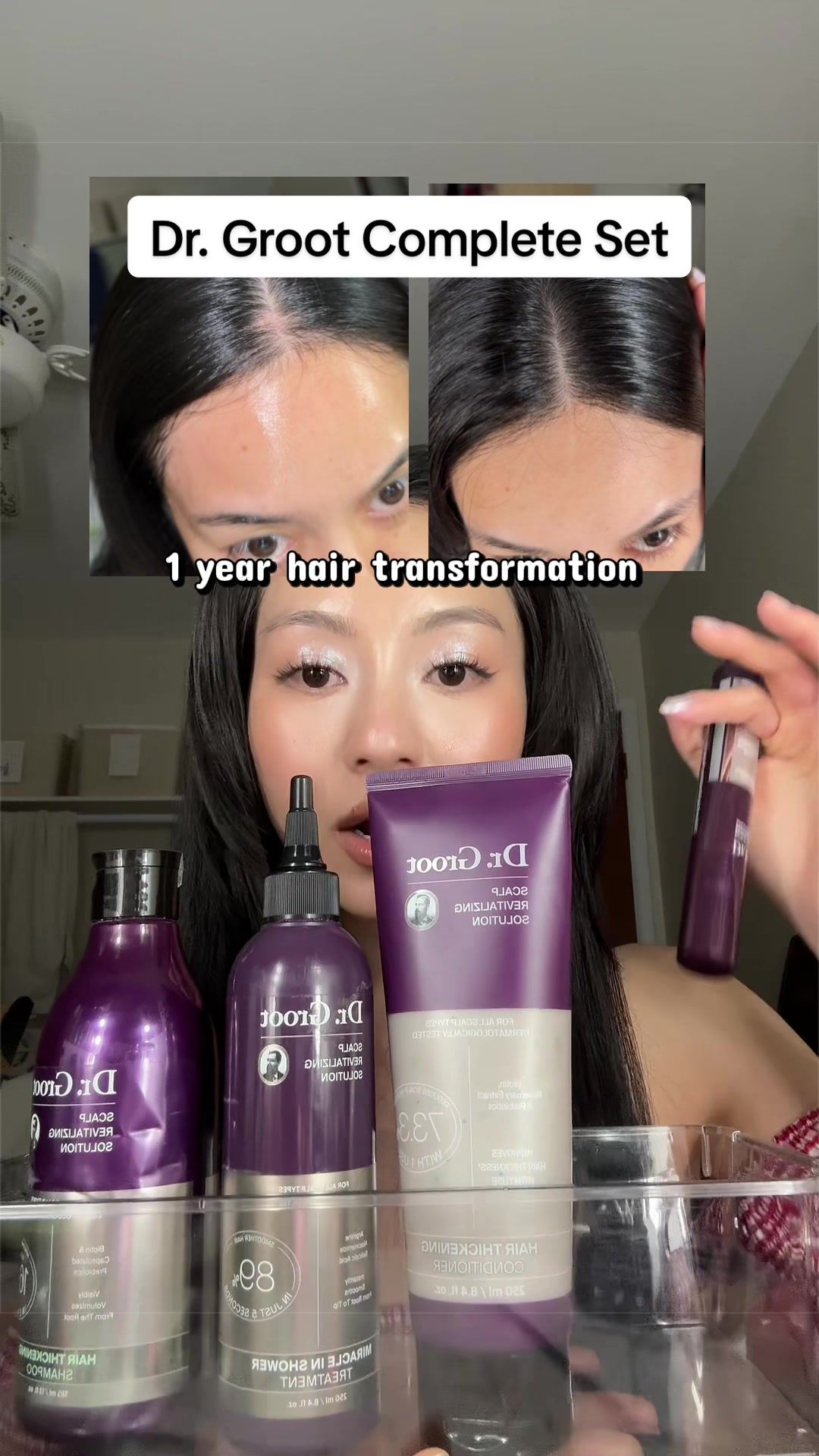 TikTok post by @nphiynhi for LG BEAUTY. Caption reads: [...] @Dr. Groot Hair @LGbeauty US.