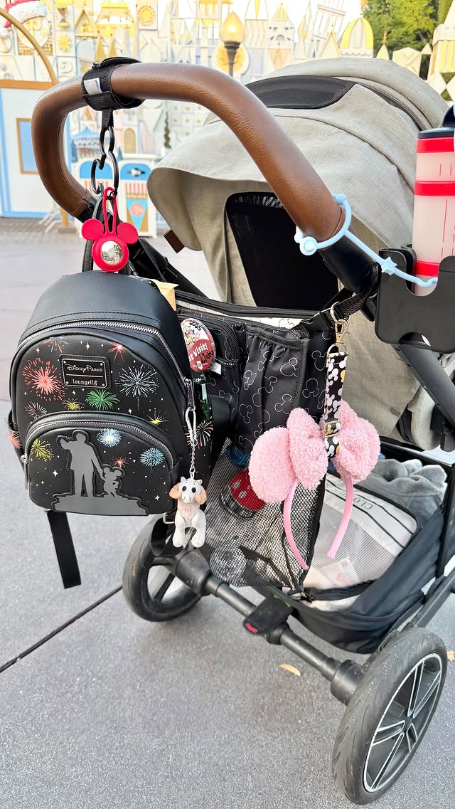 Instagram post by @everythingenvy for Amazon Home. Caption reads: Stroller hacks every parent needs 🙌 The tried and....