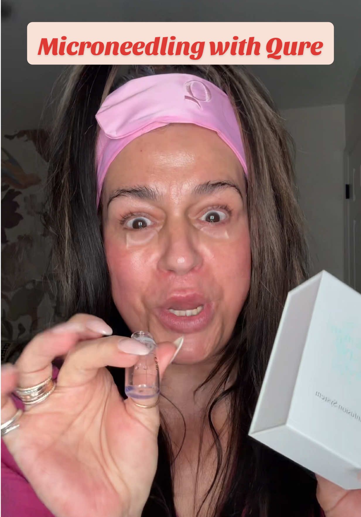 TikTok post by @seaswan6 for Qure Skincare. Caption reads: [...] My favorite system is from @Qure Skincare We....