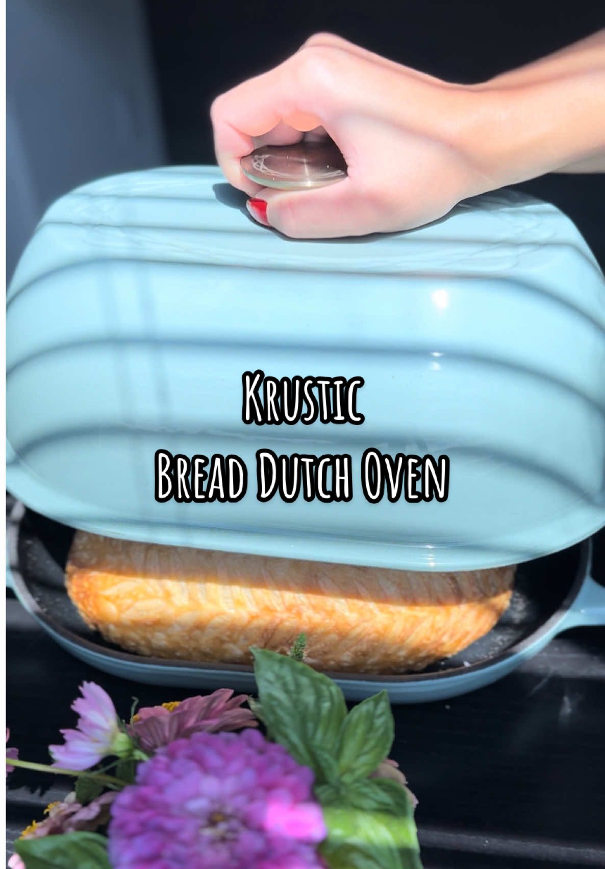 TikTok post by @cooknbakewithdeepa for Krustic. Caption reads: #sourdough #sourdoughtok #krustic....