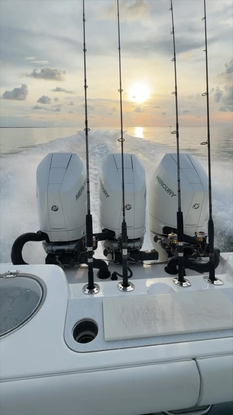 Instagram post by @georgepoveromo for Mercury Marine. Caption reads: [...] main features I seek most from my....