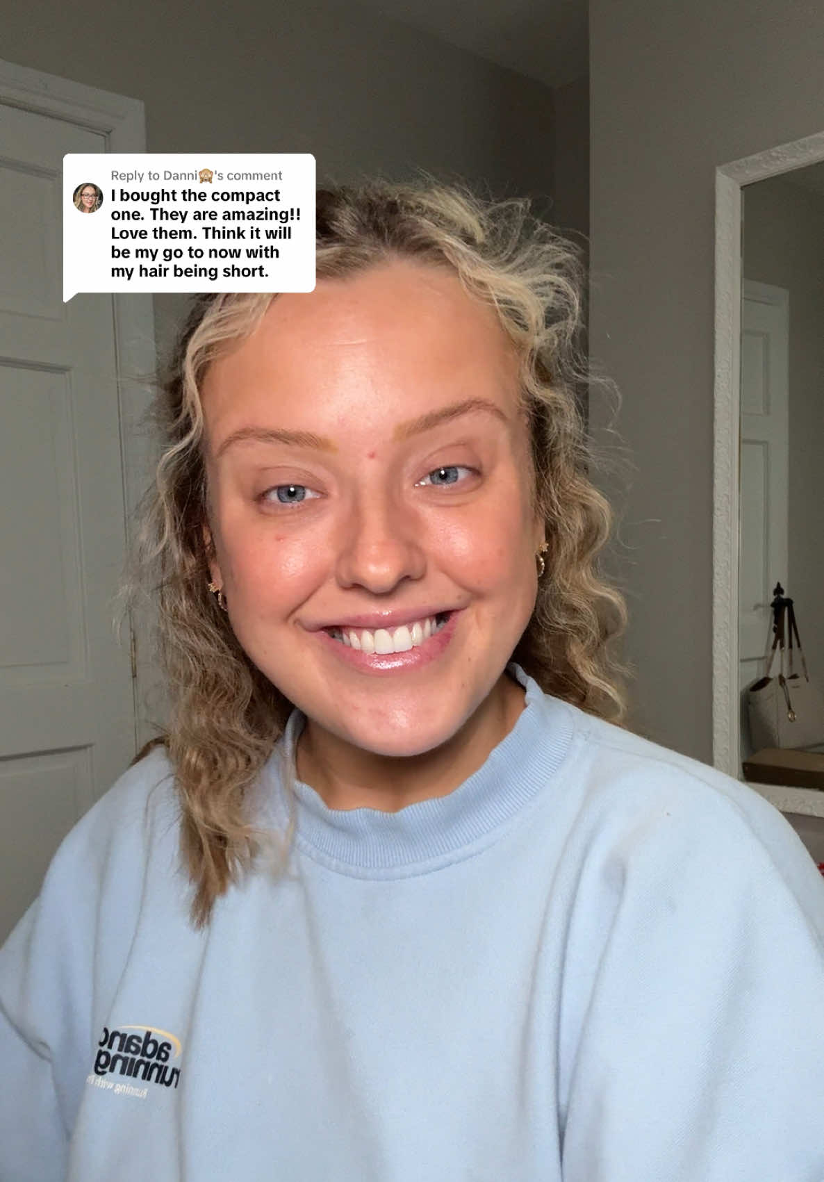 TikTok post by @annacrawfordx for TYMO Beauty. Caption reads: Replying to @Danni🙈 finally got round to trying....