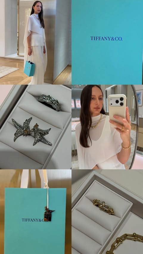 Instagram post by @marina_didovich for Tiffany & Co.. Caption reads: Fashion girls consider this your sign 🙌🏻 The new....