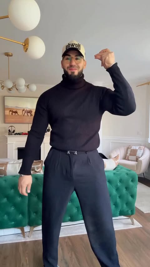 Instagram post by @amin_elkach for COOFANDY. Caption reads: [...] got these amazing pullovers from....