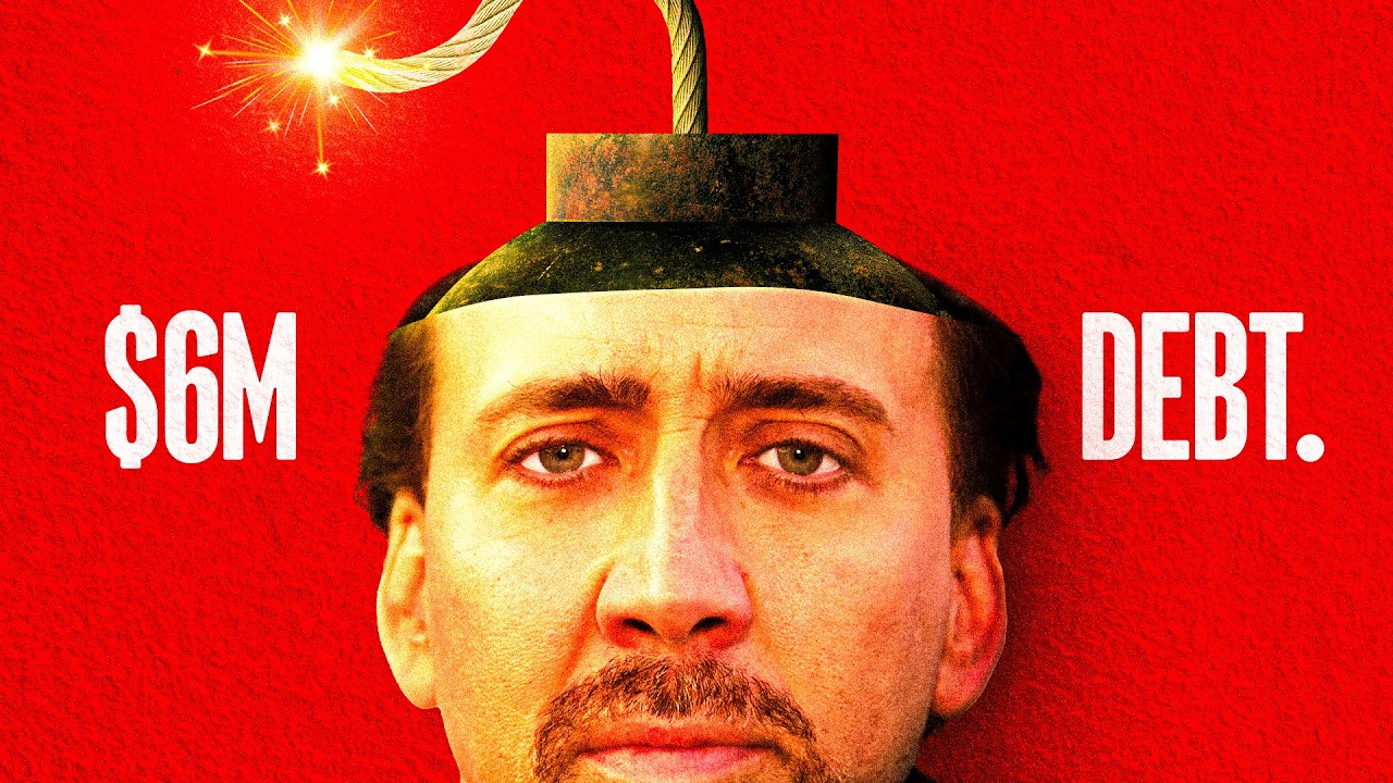 YouTube post by @DodfordYT for Storyblocks. Caption reads: Nicolas Cage Legally Can't Retire.