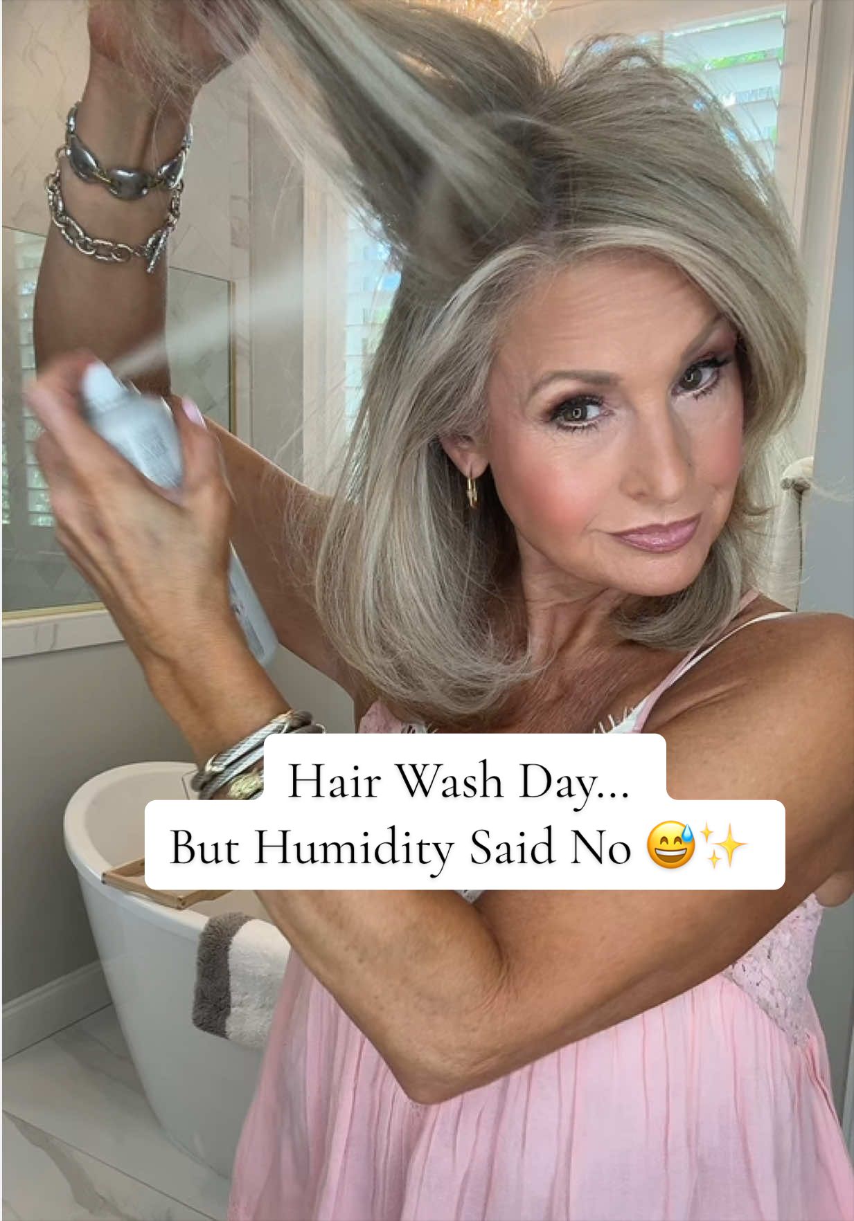 TikTok post by @kimberlyannchristian for Color Wow Hair. Caption reads: [...] clean, just-washed feel 🙌@Color Wow Hair....