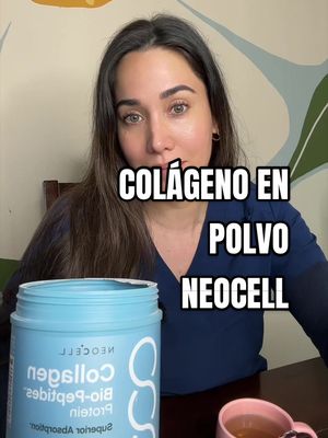 TikTok post by @skinbyalexiasofia for NeoCell. Caption reads: @NeoCell Collagen #colagenoparalasmujeres [...].