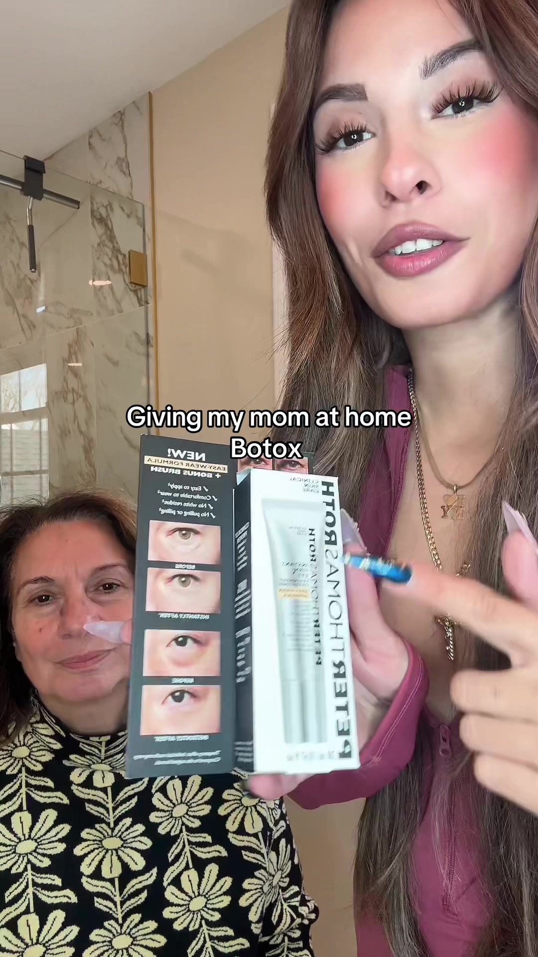 TikTok post by @xanthijoanna for Peter Thomas Roth. Caption reads: @Peter Thomas Roth Labs is the goat for this, and....