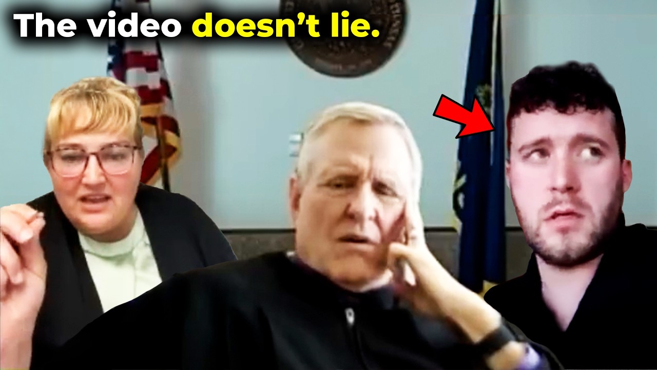 YouTube post by @AudittheCourt for Surfshark. Caption reads: Prosecutor Loses It When Corrupt Cop Gets EXPOSED....