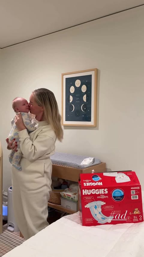 Instagram post by @cassiemkelley for Huggies. Caption reads: #ad thank you to @huggies and @target for....