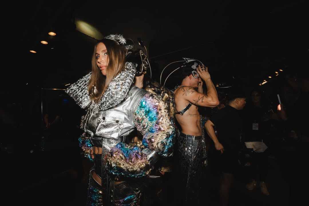 Instagram post by @george_styler for Billion Dollar Beauty. Caption reads: LOS ANGELES FASHION WEEK BACKSTAGE....