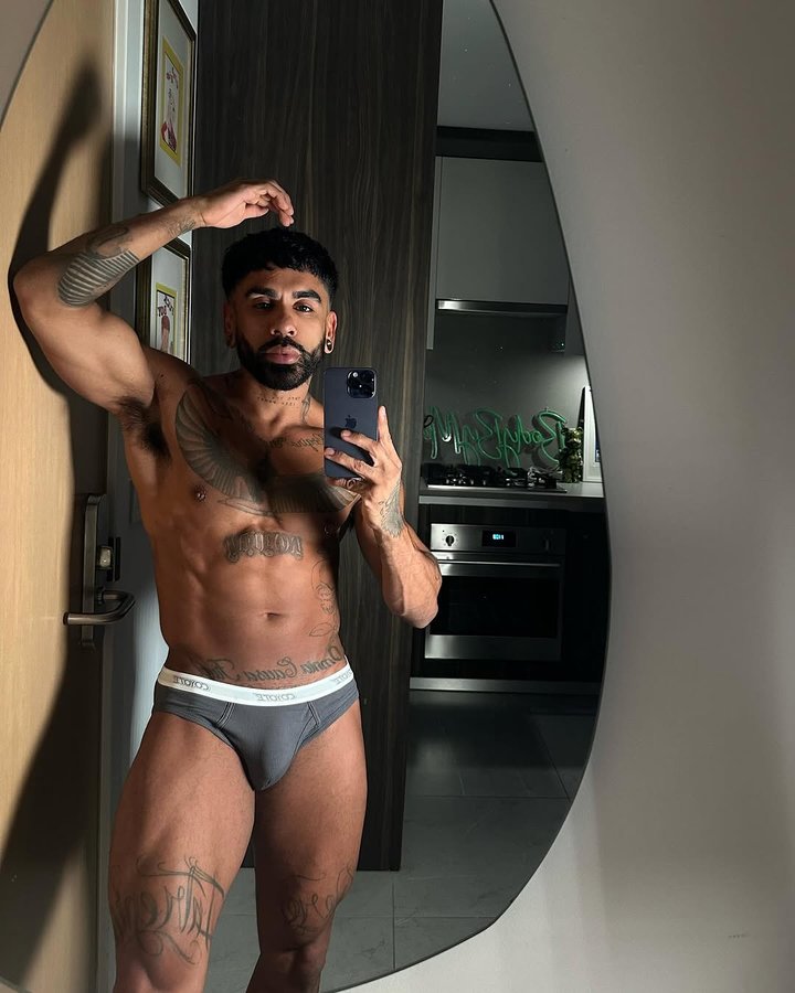 Instagram post by @bodybymarkee for Coyote Jocks. Caption reads: Too comfortable ✨.