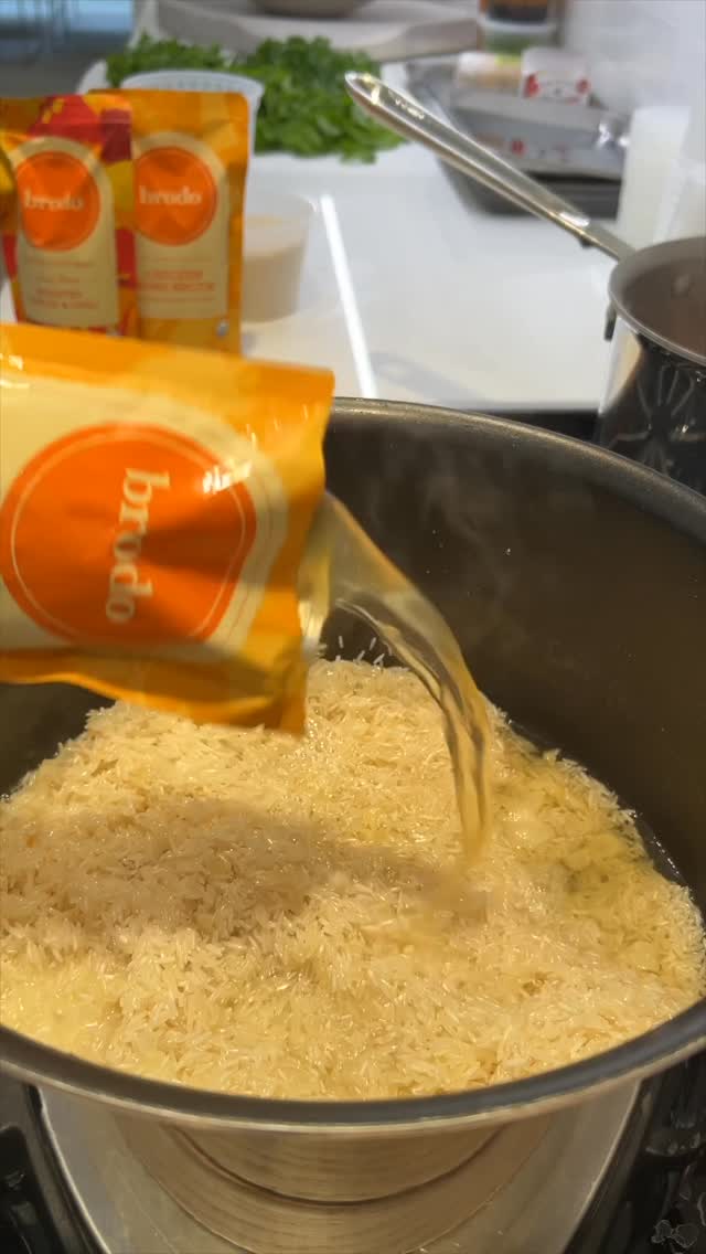 Instagram post by @matt_chefmigs for Brodo. Caption reads: Part 2, summer lunch using chicken bone broth from....