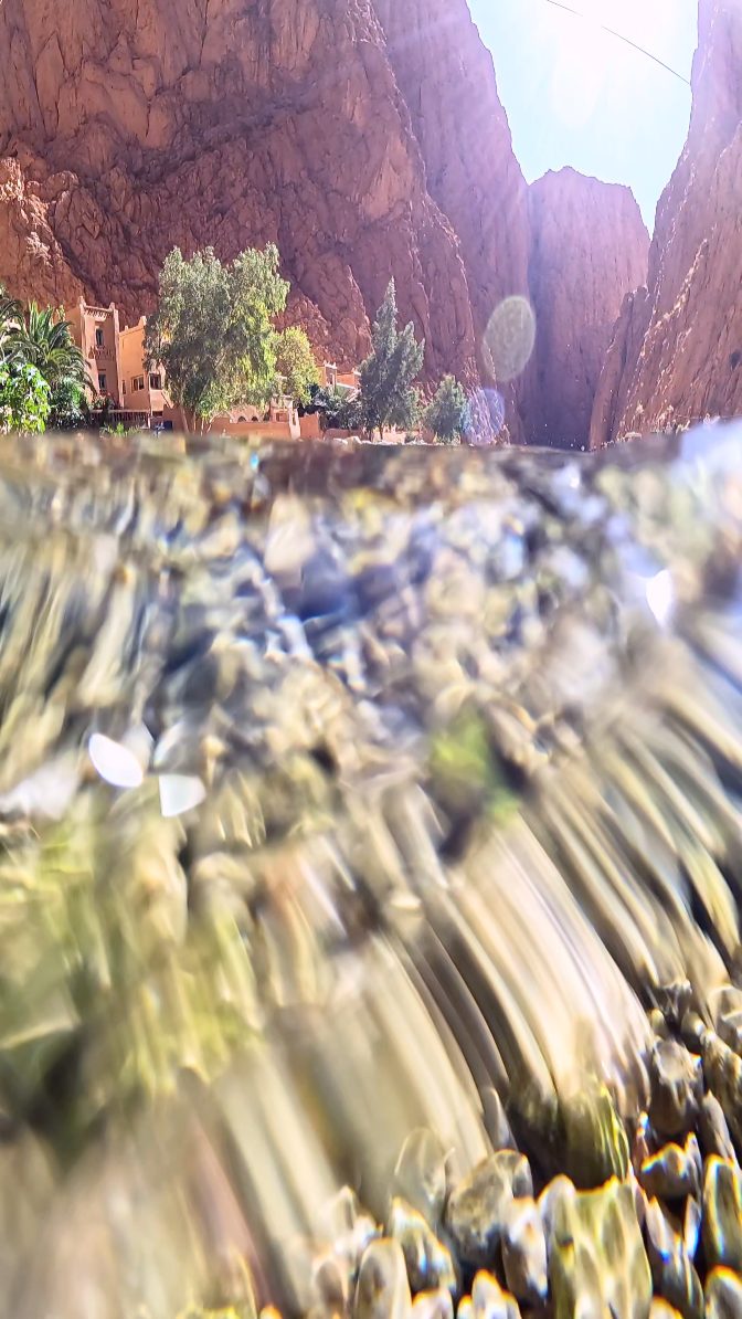 Instagram post by @mitchellpettigrew for GoPro. Caption reads: GoPro x Intrepid Travel 
Todra Gorge 
@goproanz....