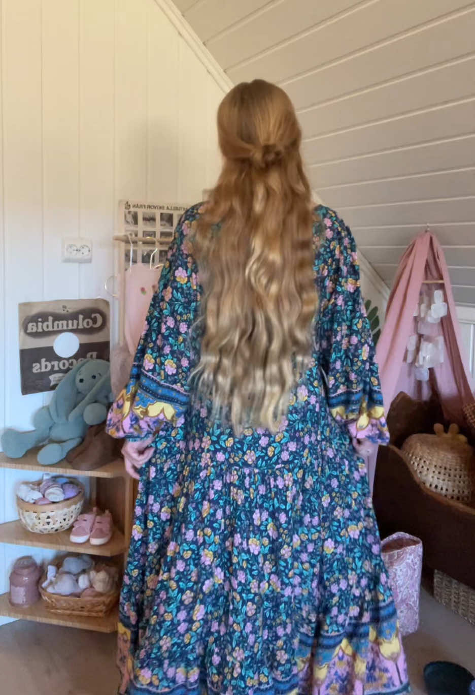 TikTok post by @stinasirena for Ethnasia Jewelry. Caption reads: [...] pregnancy🌸🌿✨ Earrings are from @ethnasia....