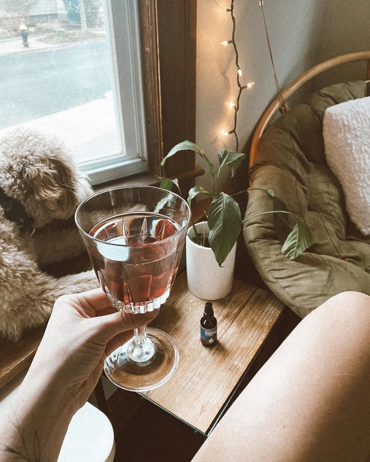 Instagram post by @realwithemma for WishGarden Herbs. Caption reads: if you are a fellow new englander you know that....