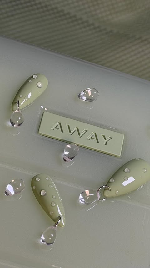 Instagram post by @sadie__sullivan for Away. Caption reads: [...] now is an iced cold matcha to go with my....