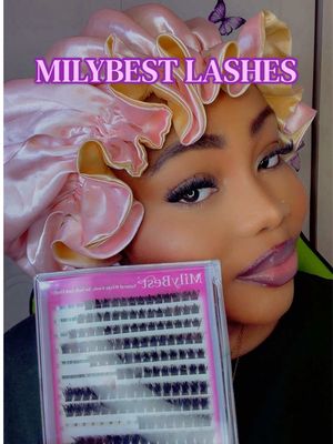 TikTok post by @julsylin for MilyBest Beauty. Caption reads: [...] cute lash look for soft glam days🥰@MilyBest....