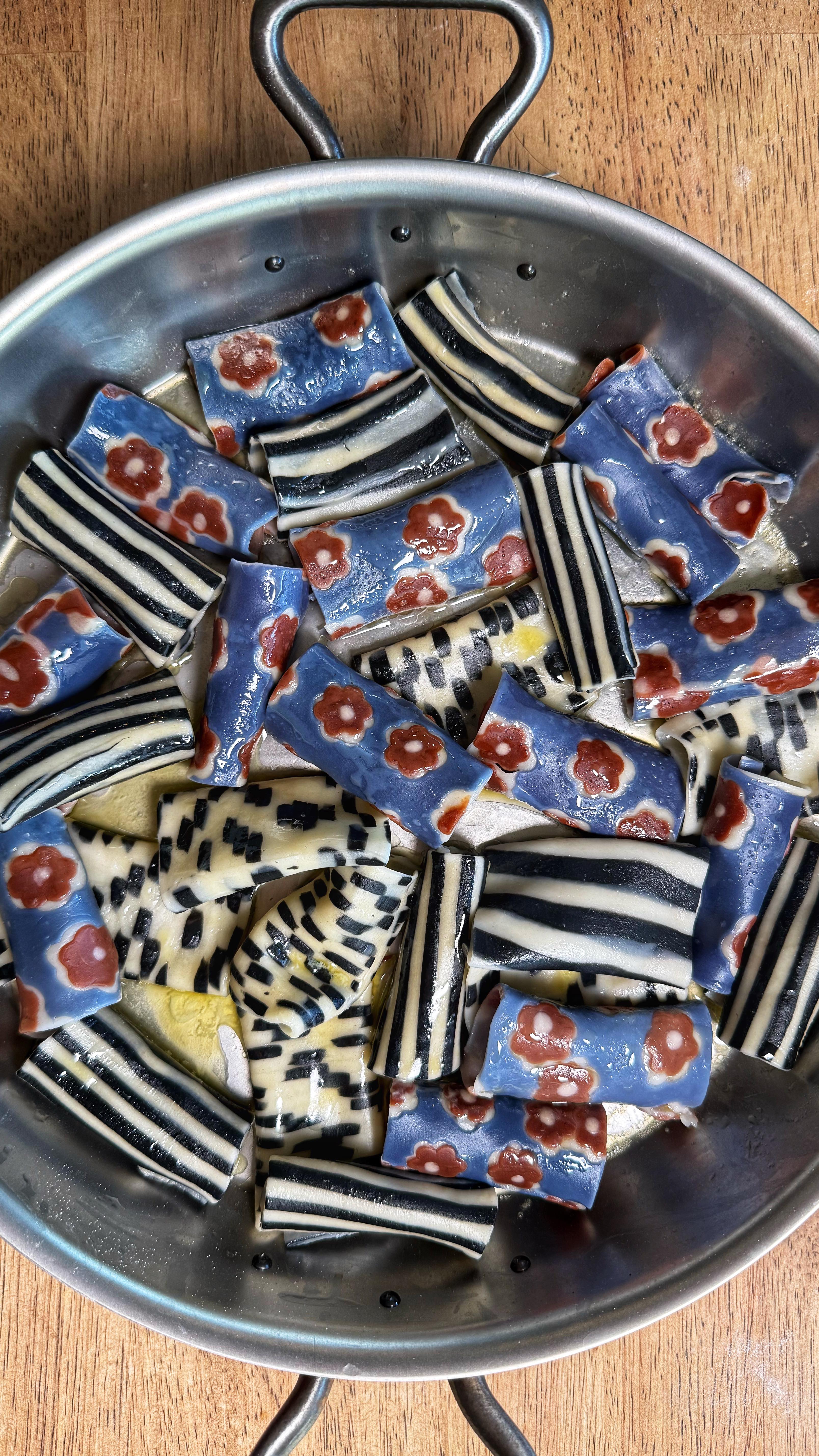 Instagram post by @cookingwithfiona for Mister Zimi. Caption reads: Bringing @misterzimi’s vibrant patterns to life on....