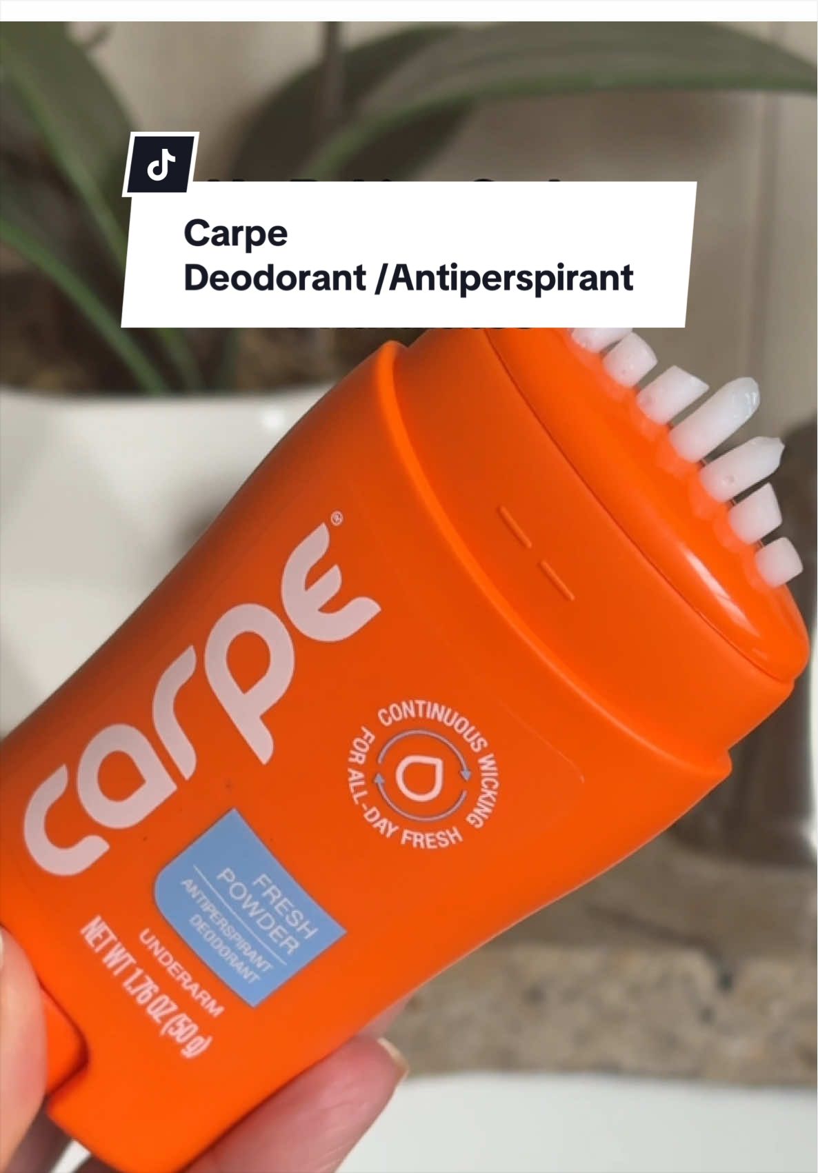 TikTok post by @mariab1006 for Carpe. Caption reads: [...] gatekeeping — it’s in the TikTok Shop.....