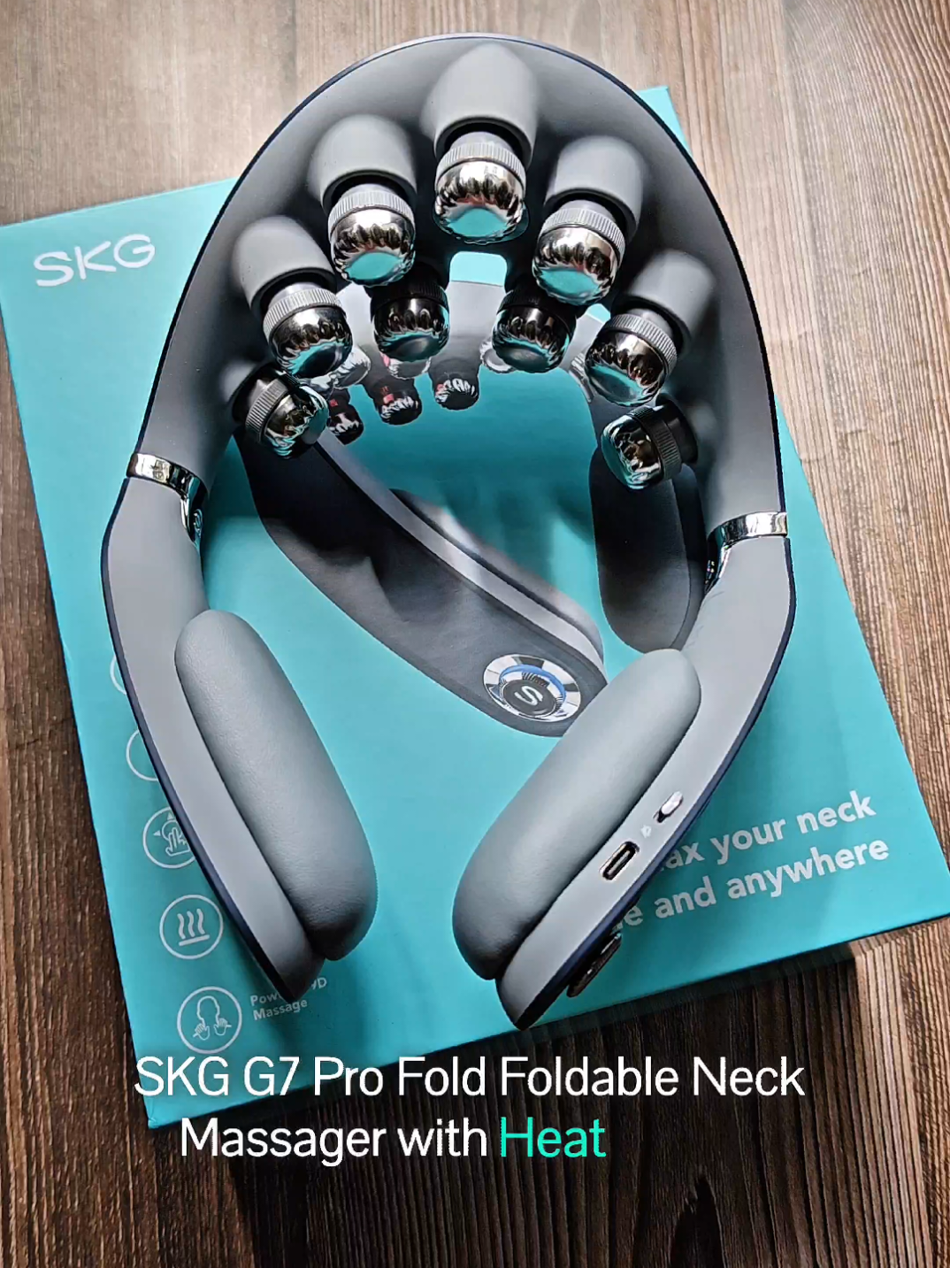 TikTok post by @eihdragatchalian for SKG Health. Caption reads: What I exactly need this holiday season - this SKG....