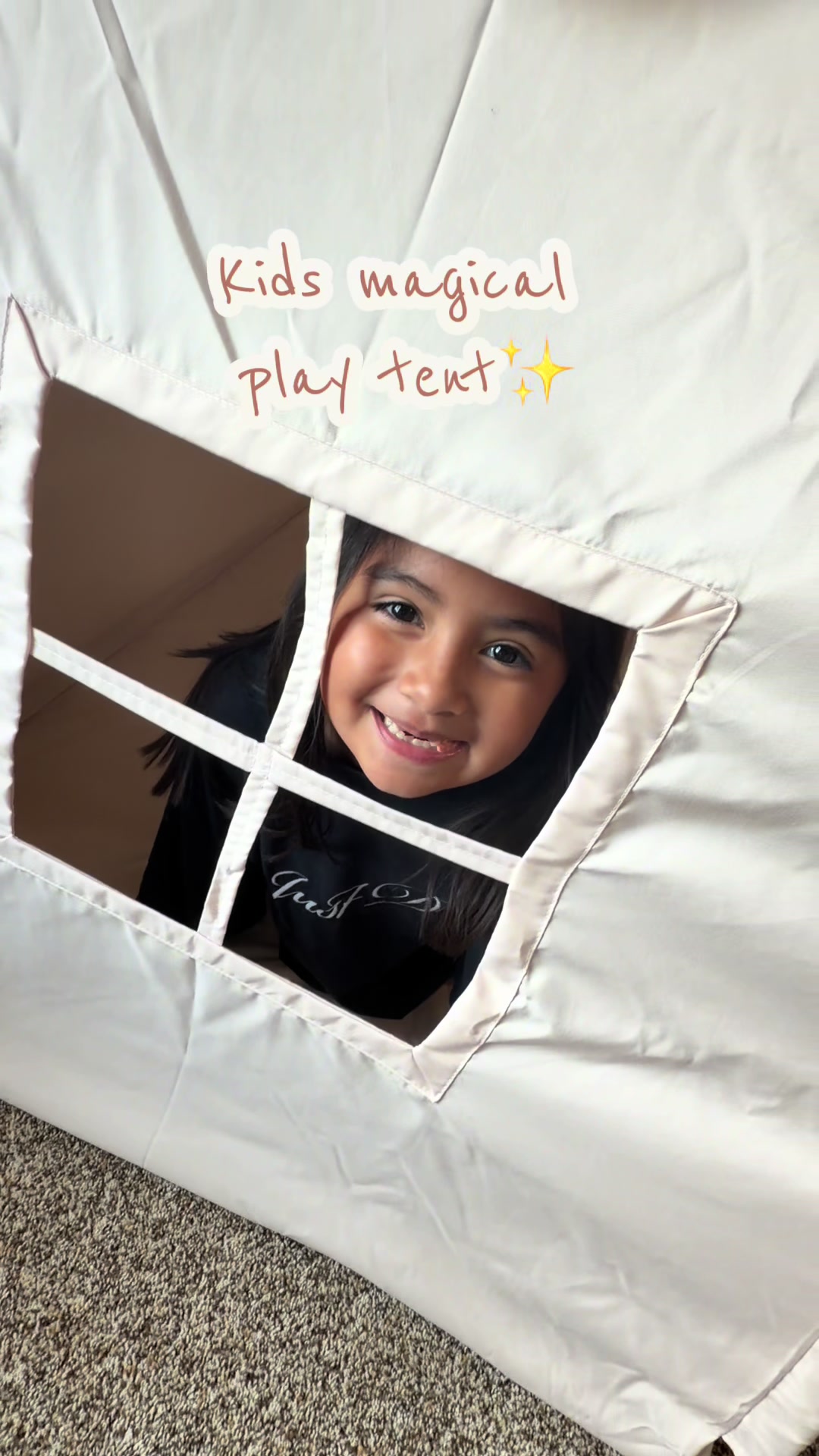 TikTok post by @diana_v32 for Mallify. Caption reads: [...] can’t stop playing in the tent😍 @Cool....