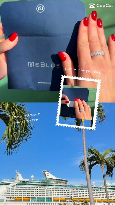 Instagram post by @melisadevo for Msblue. Caption reads: [...] ✨ Wearing one of my favorites from MSBLUE....