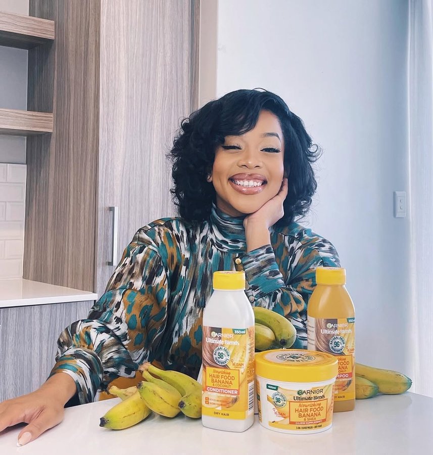 Instagram post by @vanessa.padi for Garnier South Africa. Caption reads: Food for hair? Sign me up 🤩
The new @garnier_sa....