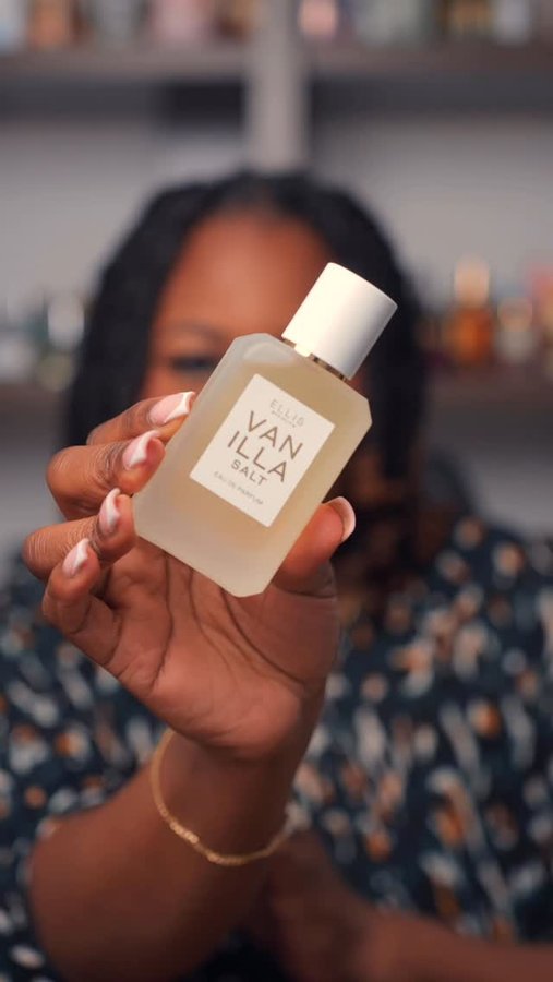 Instagram post by @thecherystv for Ellis Brooklyn. Caption reads: @ellisbrooklyn Vanilla Salt is Truly comfort in a....