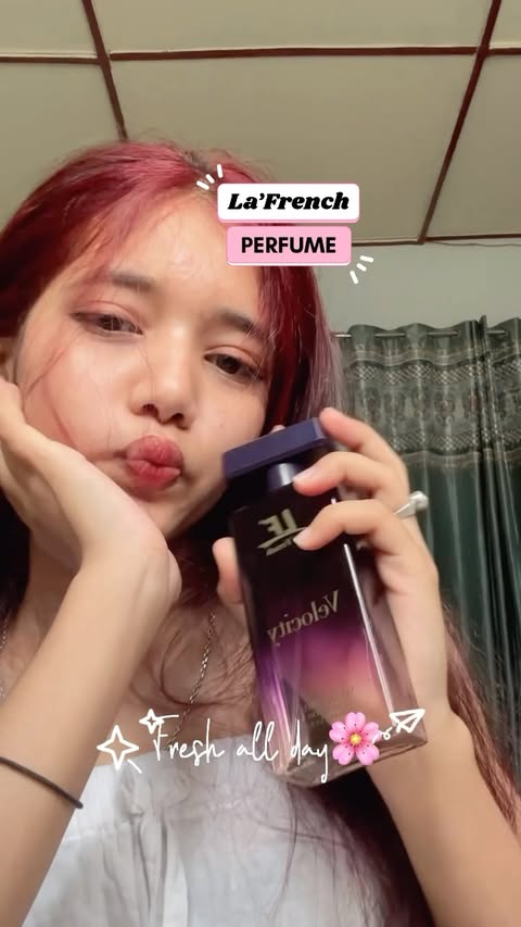 Instagram post by @bi___niii for La'French Perfume. Caption reads: A good fragrance says a lot without saying a word.....
