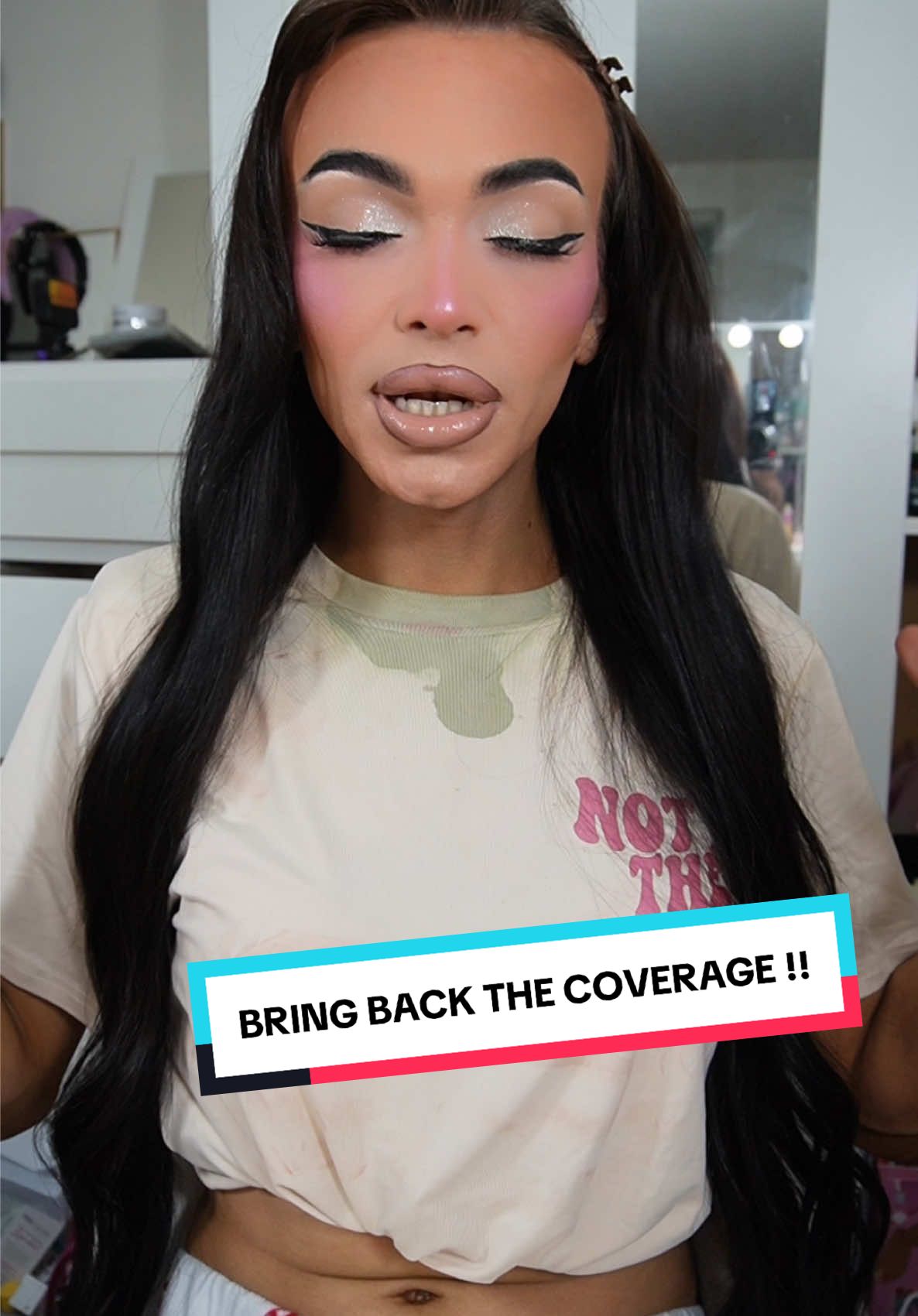 TikTok post by @psmakeup21 for FILTER BY MOLLY-MAE. Caption reads: Bring back coverage 😫🥲 @filterbymollymae....
