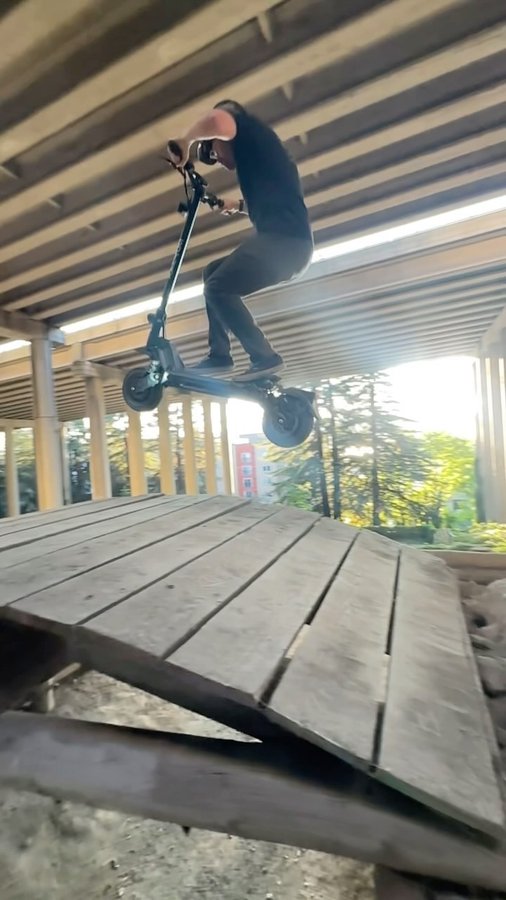 Instagram post by @shibby_time for Gotrax. Caption reads: Freeride escoot! @ridegotrax 

Testing out the new....