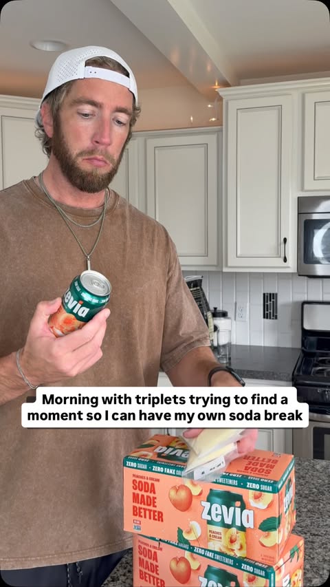 Instagram post by @josh.dad.gillett for Zevia. Caption reads: #ZeviaPartner Zero chaos ❌, Zero sugar ✅ [...].