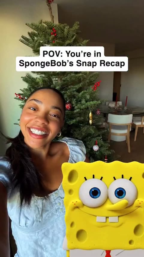 Instagram post by @spongebobmovie for Snapchat. Caption reads: Who was your #1 Best Friend this year? Find out in....