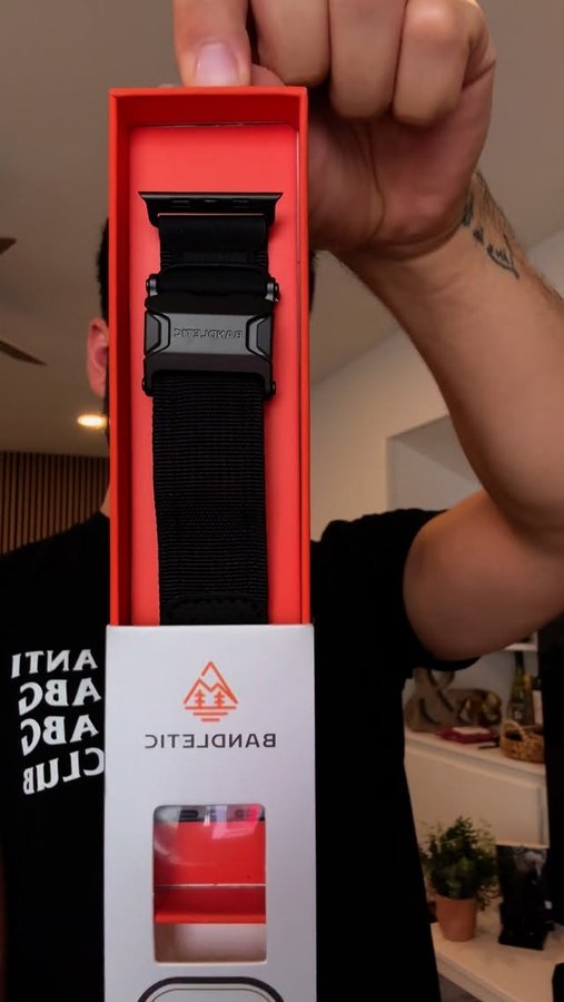 Instagram post by @aalpersr1 for Bandletic. Caption reads: ✨ Upgrade your Apple Watch game....