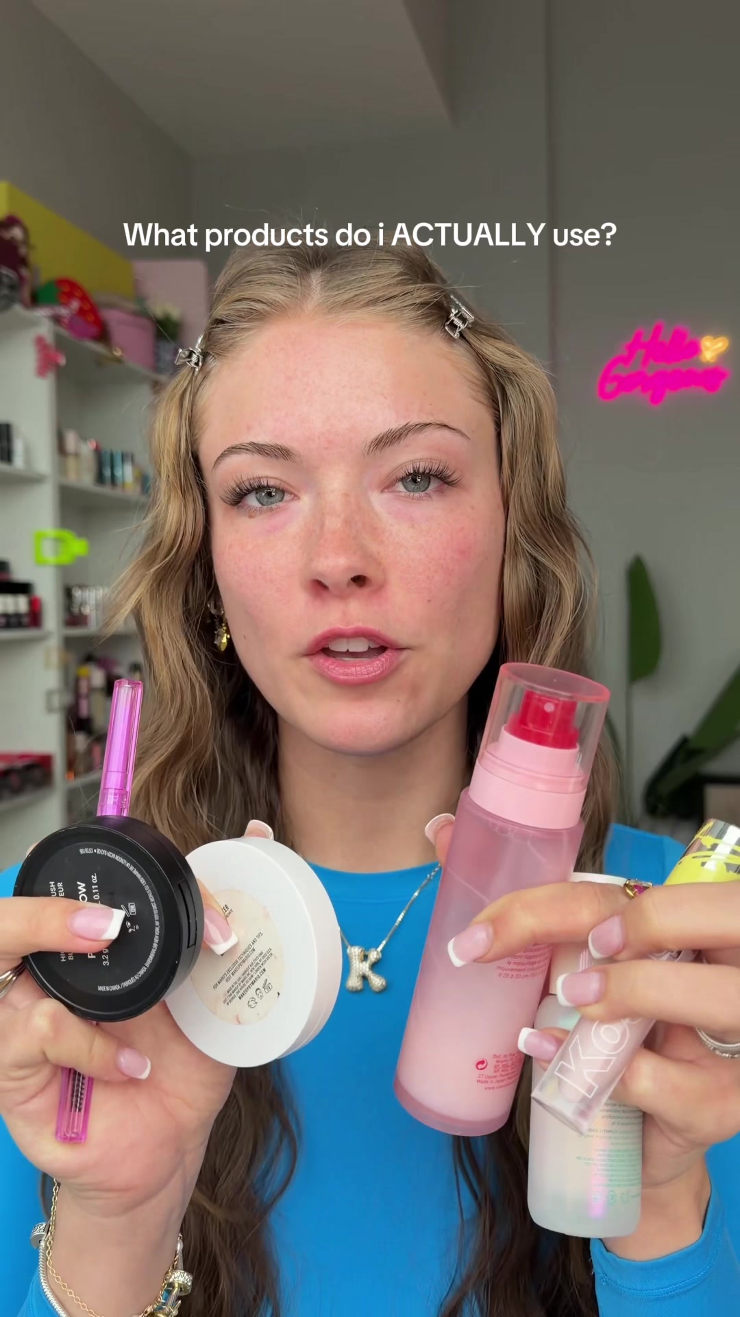 TikTok post by @kayla.ryann for Kosas. Caption reads: [...] grails ✨🌸🫧 what are yours?! @Kosas @Kopari....