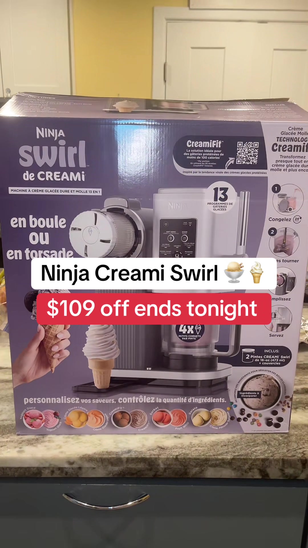 TikTok post by @brookeswate22 for Ninja Kitchen. Caption reads: @Ninja Kitchen #tiktokshopcybermonday [...].