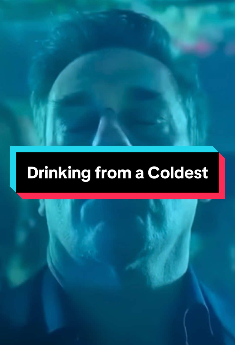TikTok post by @lauramiabella89 for Coldest. Caption reads: [...] of drinking ice cold water only with....