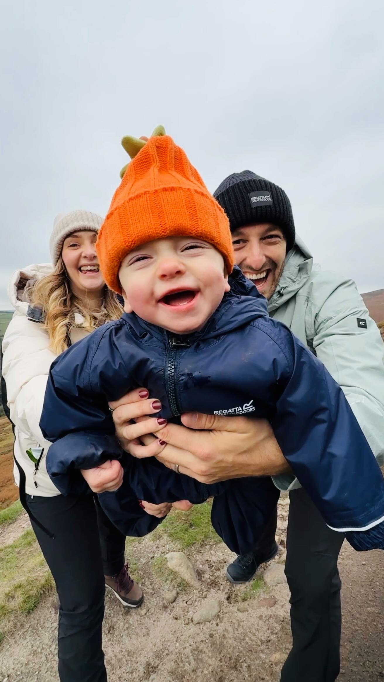 Instagram post by @together.we.hike for Regatta. Caption reads: Ad. Early starts, crisp air and one determined....