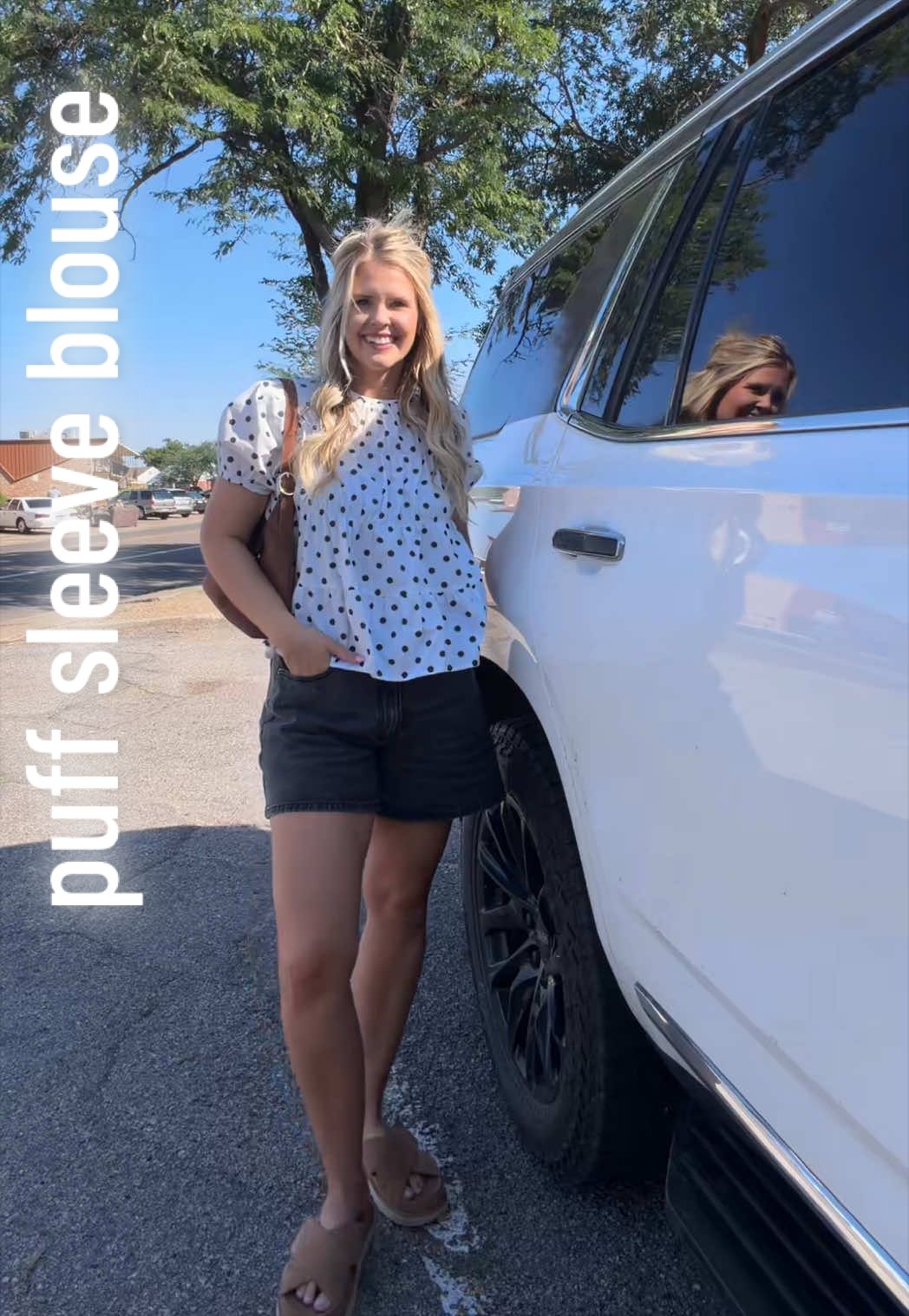 TikTok post by @halle.hunsaker for CLUCI. Caption reads: [...] are @Walmart shoes are @UGG® purse is @CLUCI.