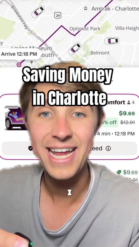 Instagram post by @clt.thecameronmiller for Lyft. Caption reads: [...] every year adds up fast. Always check @Lyft....