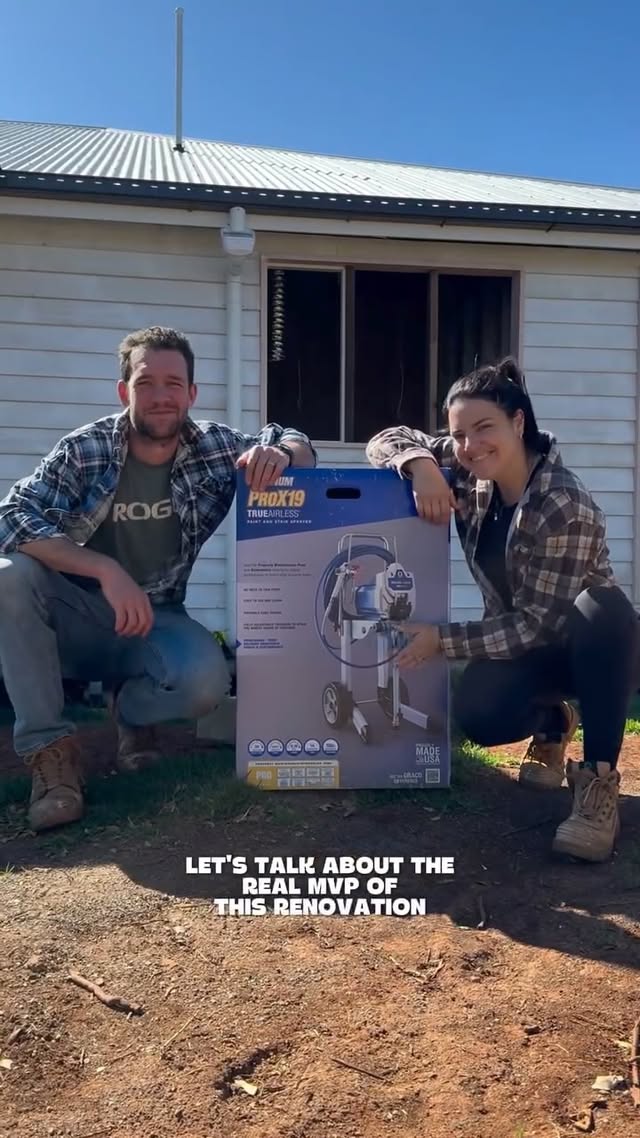Instagram post by @theweatheredhomestead for Graco. Caption reads: [...] the whole Queenslander moment! And, the....