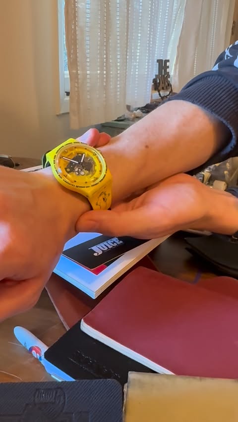 Instagram post by @authenticandyanderson for Swatch. Caption reads: Have You Seen My @swatch ? It’s called “Time With....