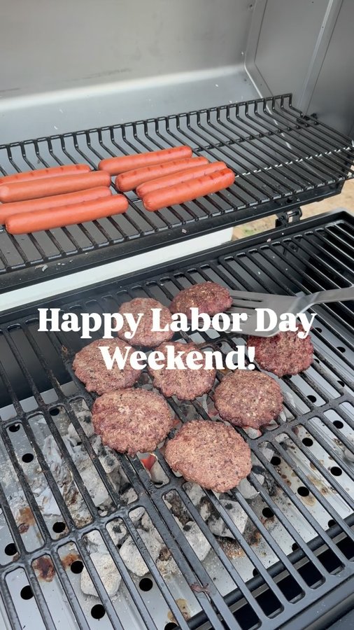 Instagram post by @livin_with_littles for Char-griller. Caption reads: #LowesPartner Summer isn’t over yet! Enjoying....