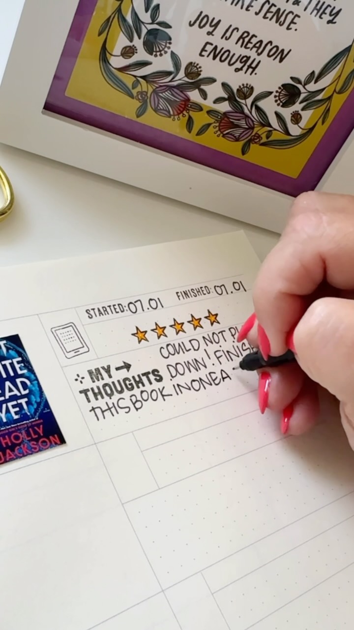 Instagram post by @ajmcgarvey for Penguin Random House. Caption reads: Seriously though, I was hooked! #gifted....