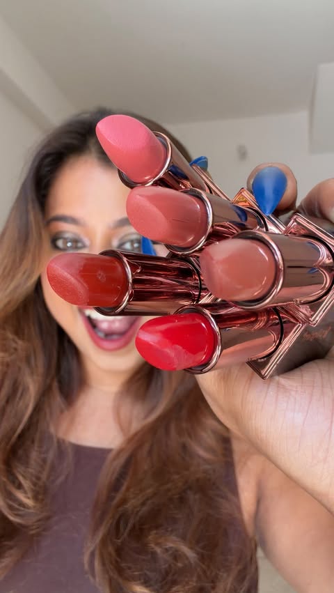Instagram post by @_dishanib for Pilgrim Makeup. Caption reads: [...] makeup ] #lipstick #makeupmusthave....