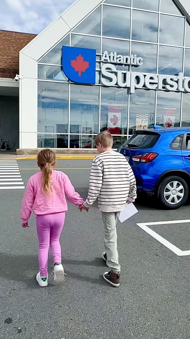 Instagram post by @amandapaiget for Real Canadian Superstore. Caption reads: #ad Who says grocery runs with kids have to be....