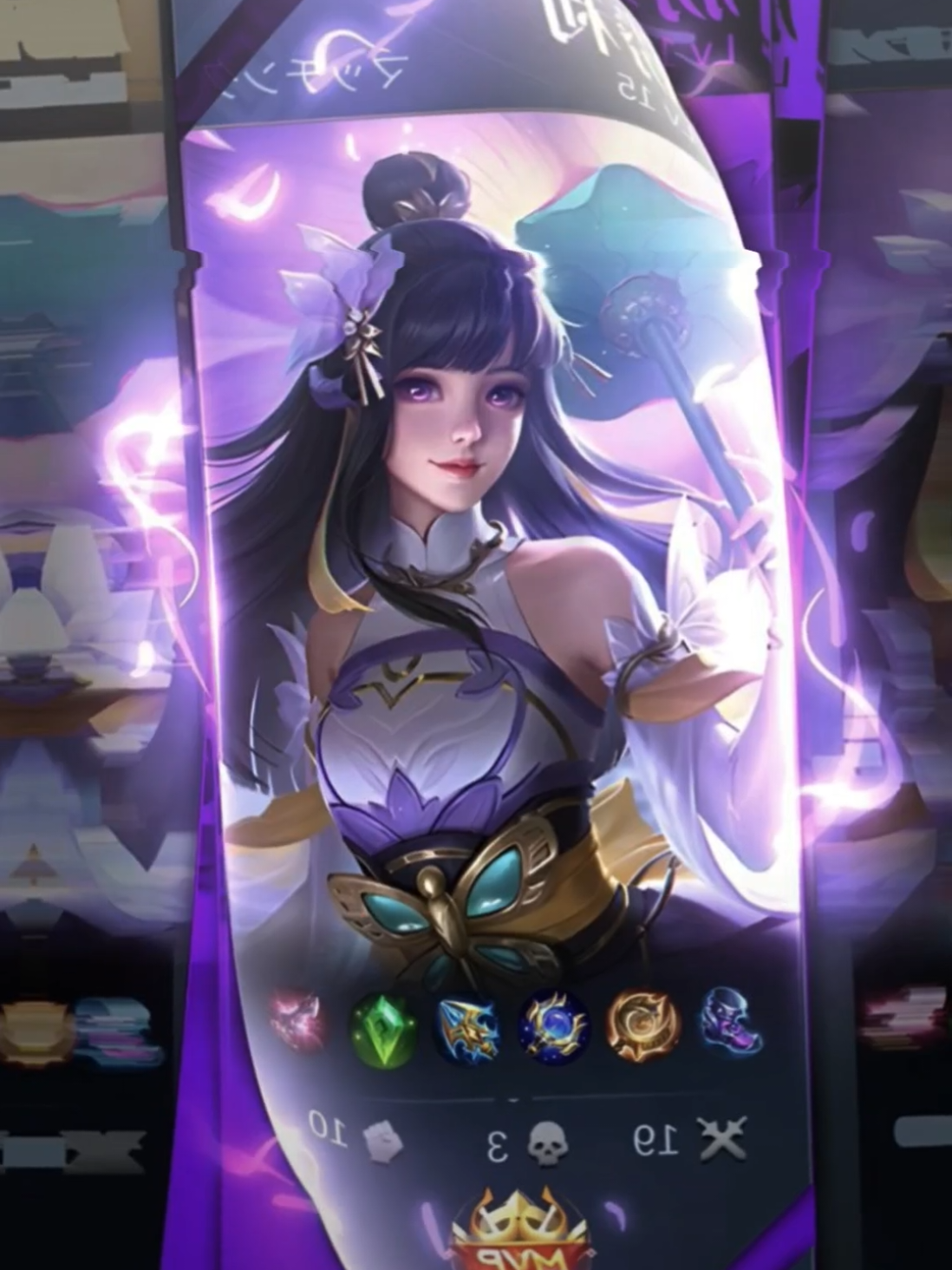 TikTok post by @ska_its_me for Mobile Legends. Caption reads: [...] #skavillain #4u @MLBB Creator Base @Mobile....